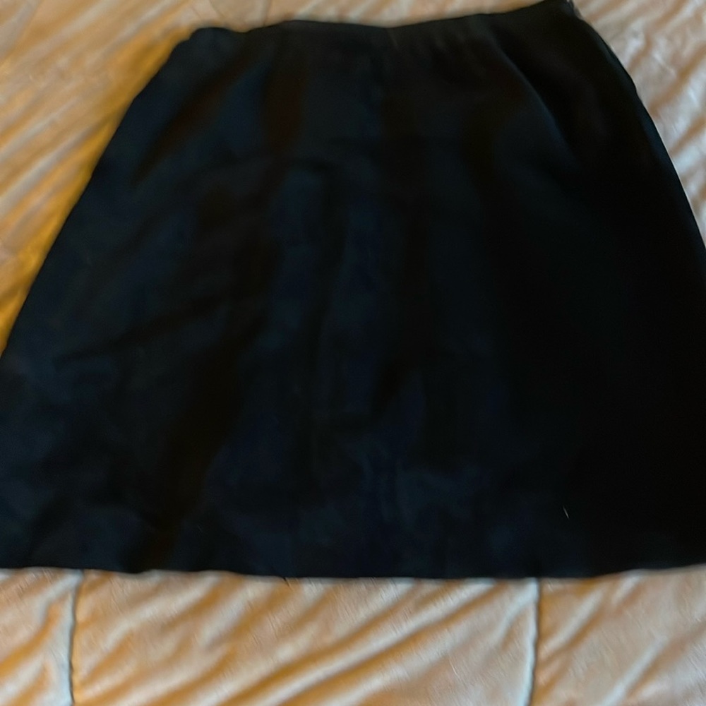 INC Black suede Aline skirt. Full cut